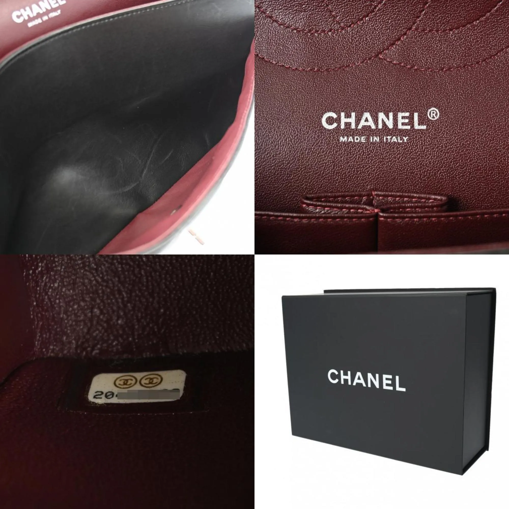 CHANEL Chanel Matelasse Chain Shoulder Double Flap 30cm Black A58600 Women's Lambskin Bag
