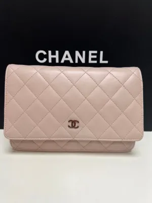 CHANEL Classic Flap Bag Beige Leather Shoulder Bag