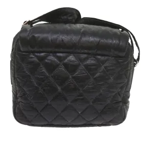 CHANEL Cococoon Shoulder Bag Nylon Black CC Auth bs10518