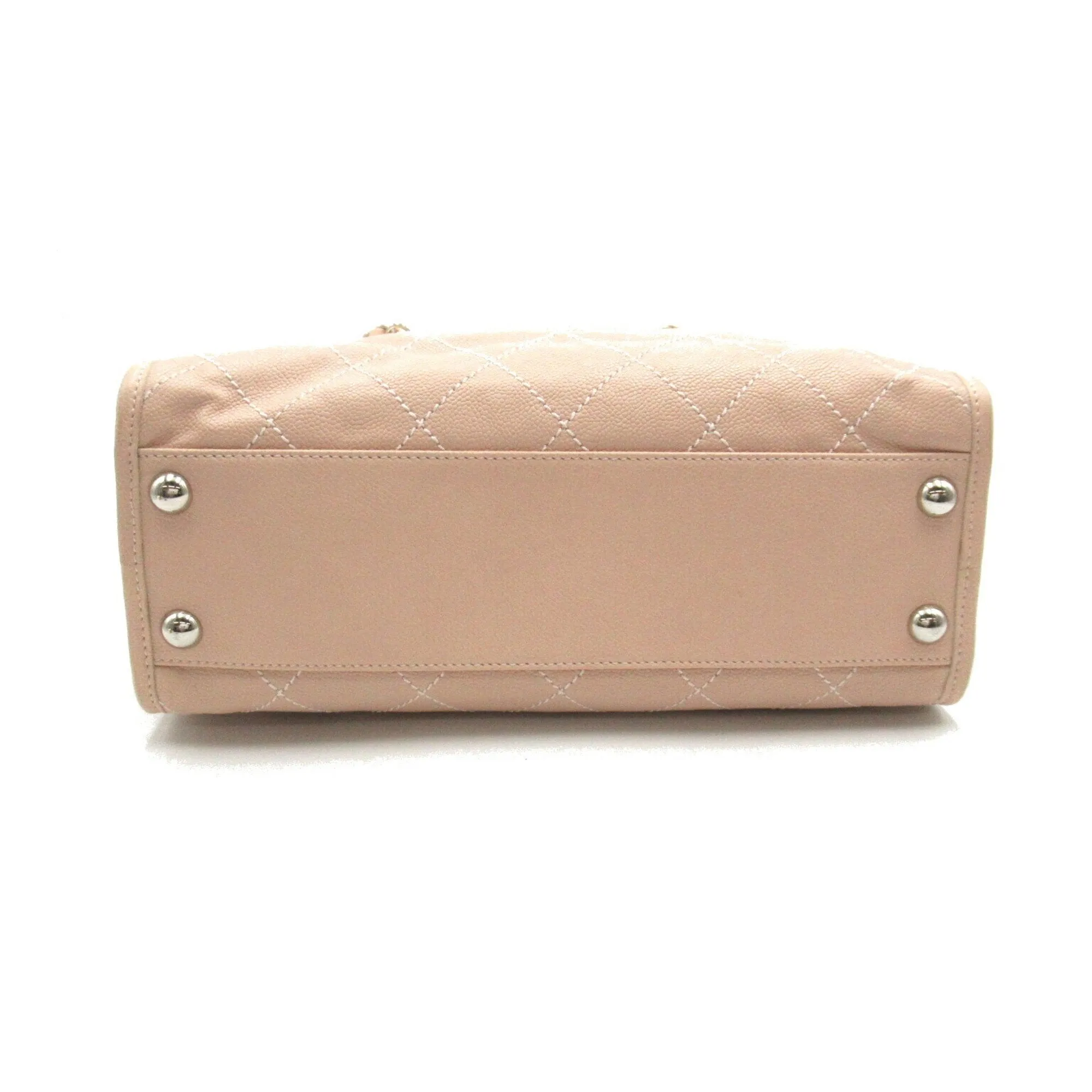 CHANEL Deauville 2-way shoulder bag, caviar skin (grained calfskin), women's, pink