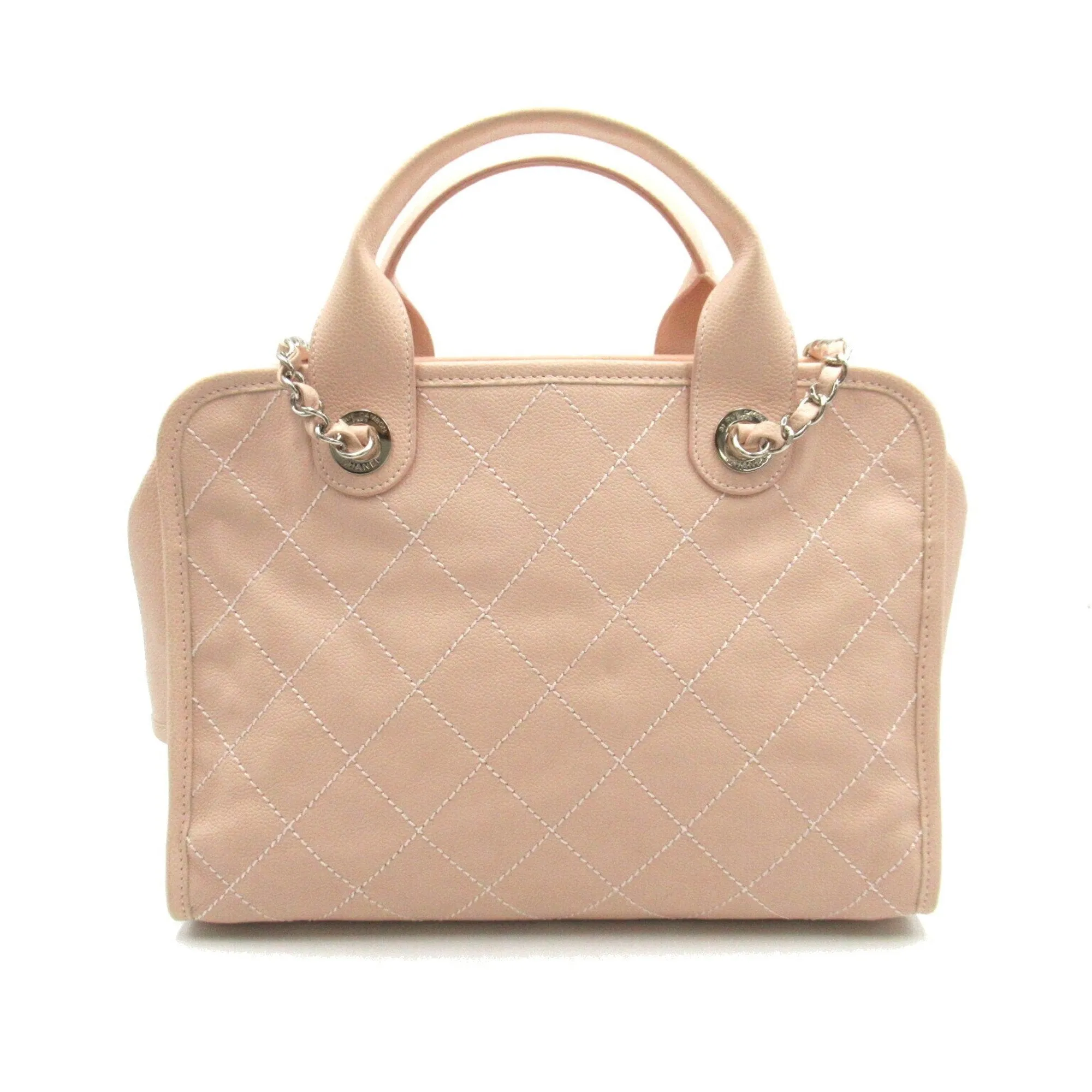 CHANEL Deauville 2-way shoulder bag, caviar skin (grained calfskin), women's, pink
