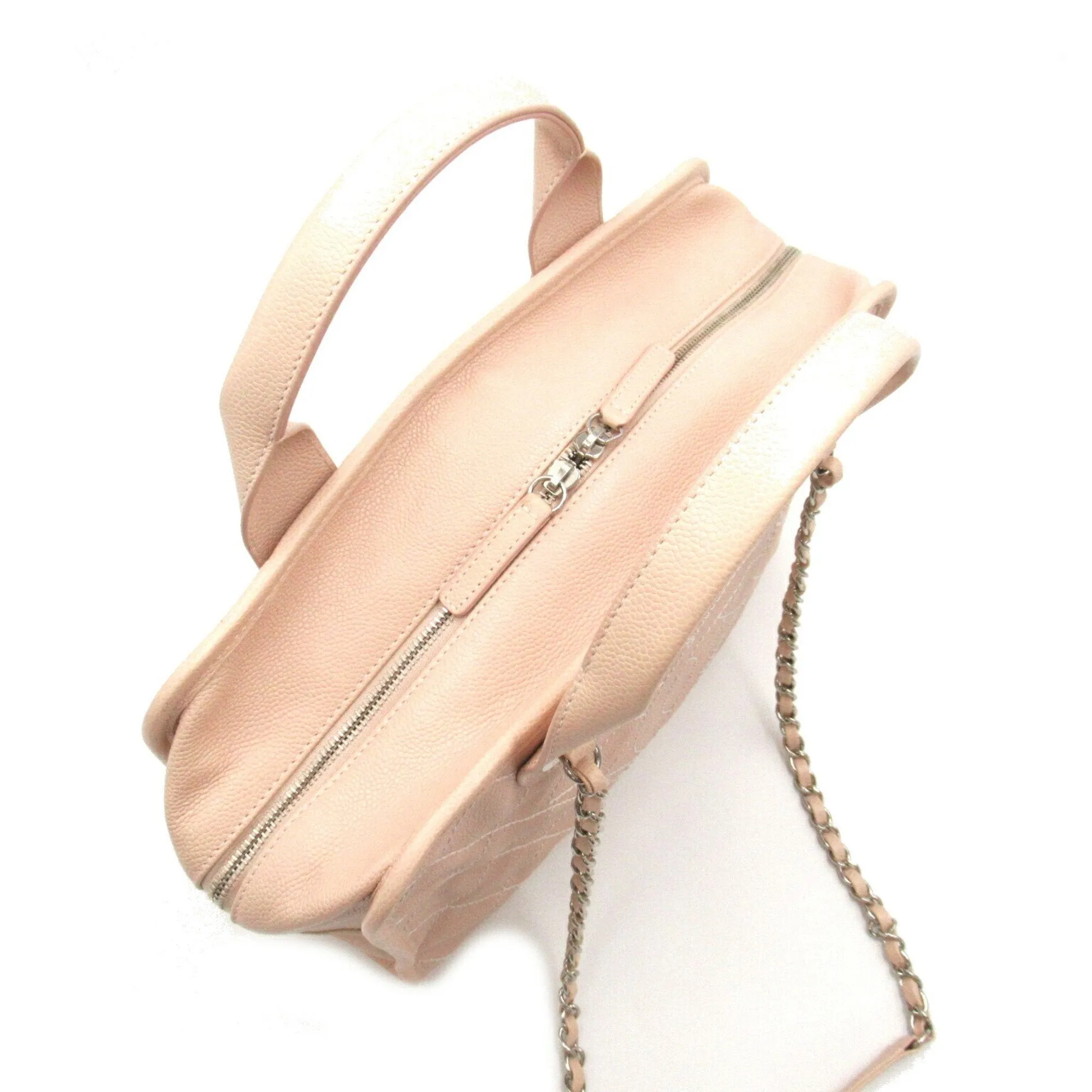 CHANEL Deauville 2-way shoulder bag, caviar skin (grained calfskin), women's, pink