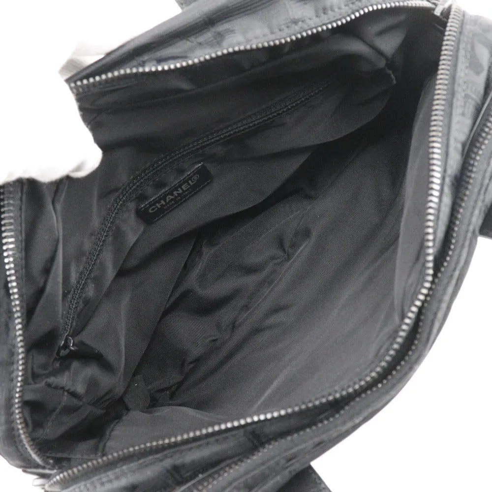 CHANEL Handbag A15973 Nylon canvas black 2WAYShoulder New travel line