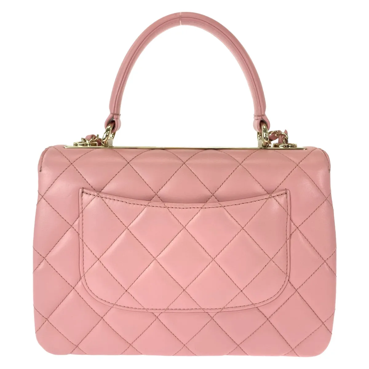 CHANEL Handbag lambskin Pink Gold Metal Chain Shoulder Bag Handbag 2way Matrasse COCO Mark Turnlock With logo Women Used
