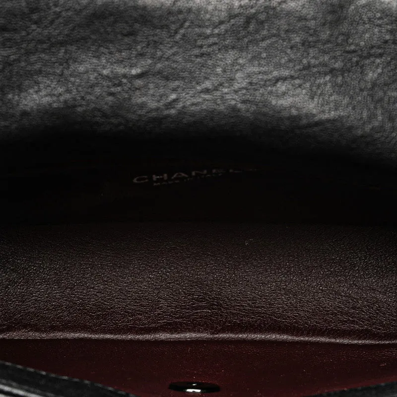 Chanel Medium Quilted Leather Studded Flap Bag Leather Shoulder Bag in Good condition