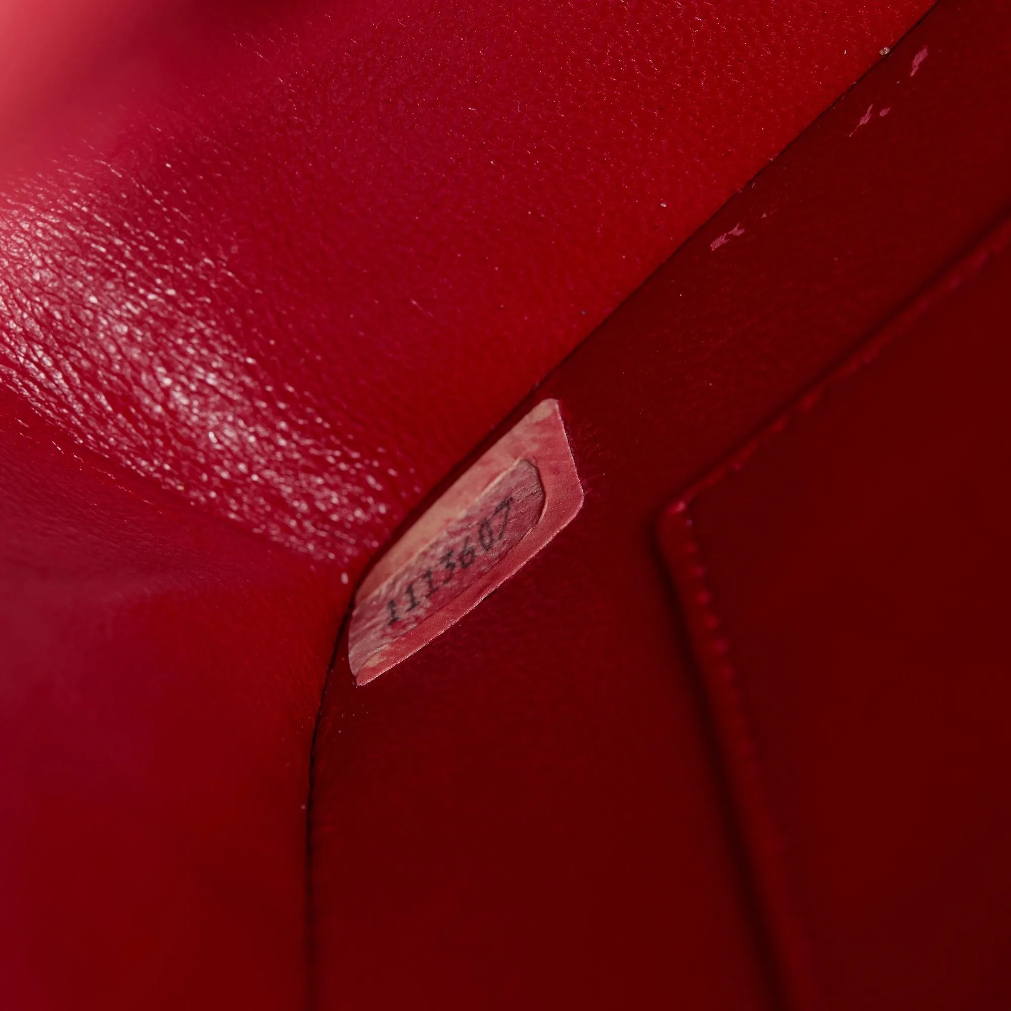 Chanel Red Quilted Lambskin Vintage Classic Shoulder Bag