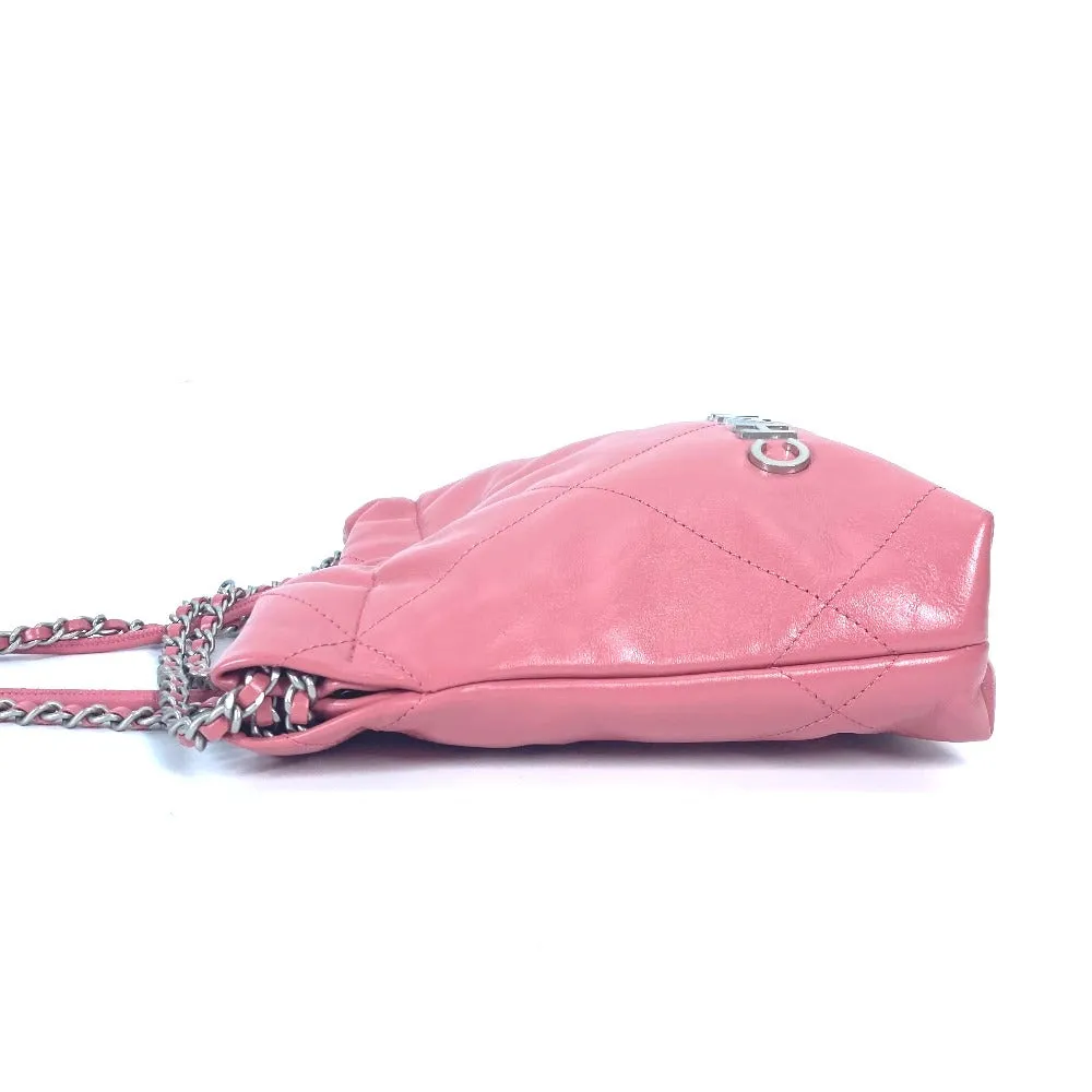 CHANEL Shoulder Bag AS3980 Calfskin pink Chain chanel 22 Women Used