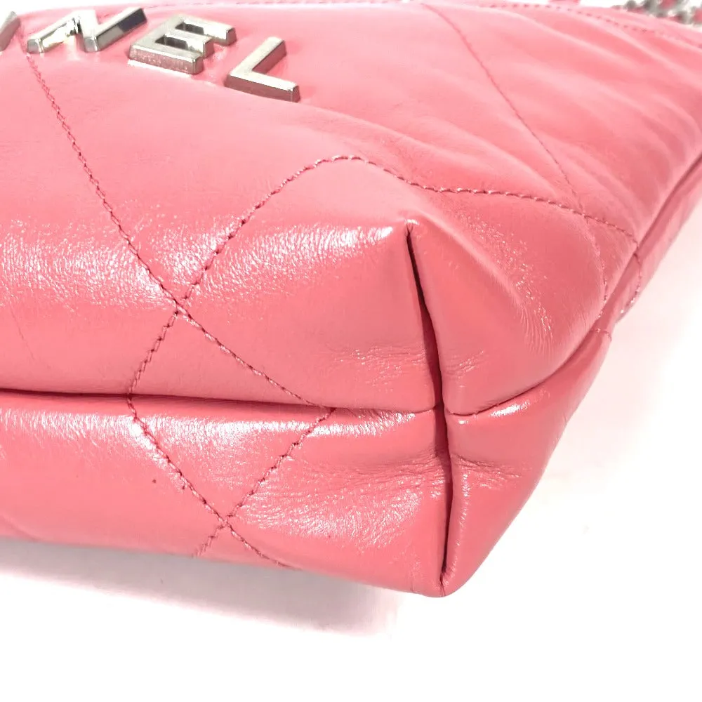 CHANEL Shoulder Bag AS3980 Calfskin pink Chain chanel 22 Women Used