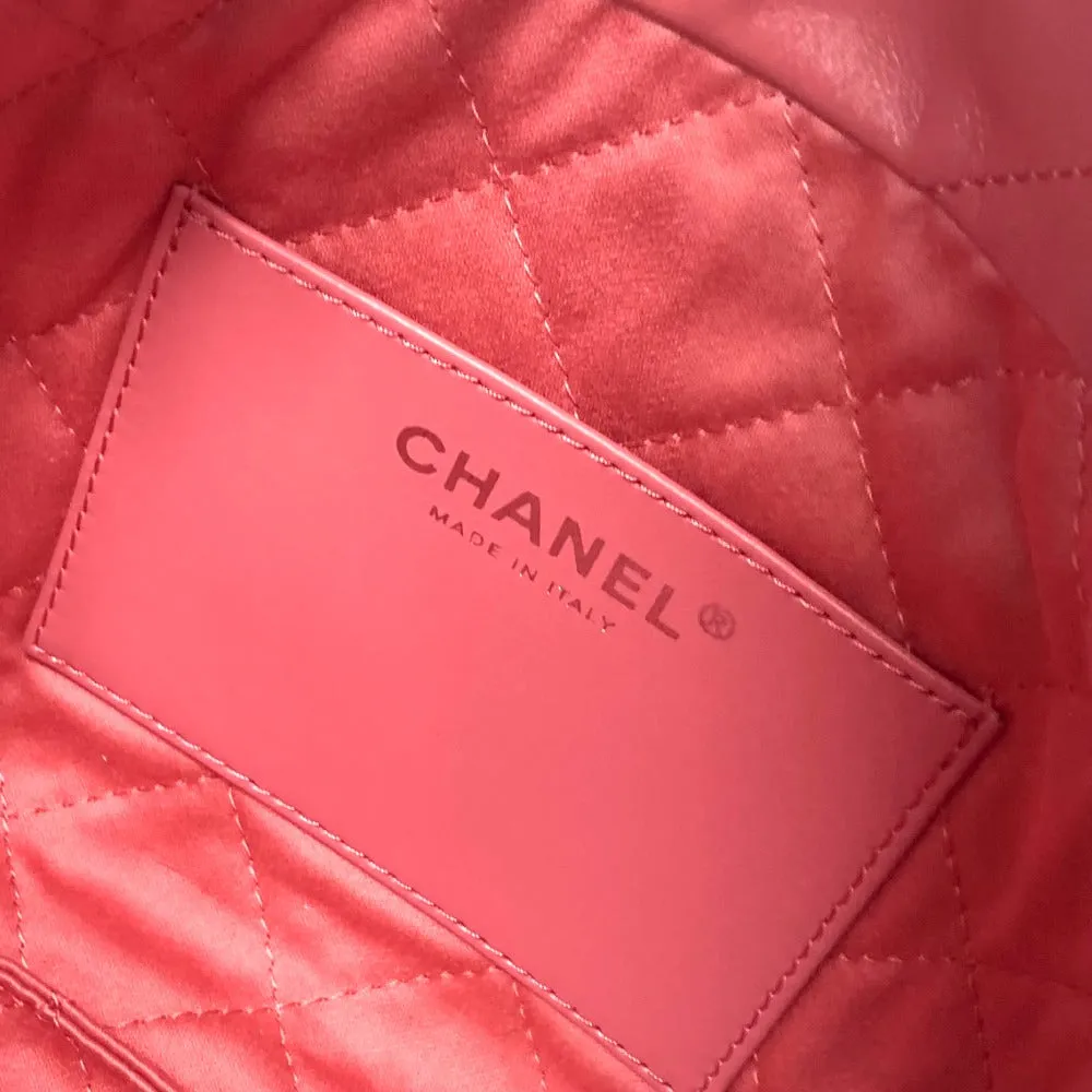 CHANEL Shoulder Bag AS3980 Calfskin pink Chain chanel 22 Women Used