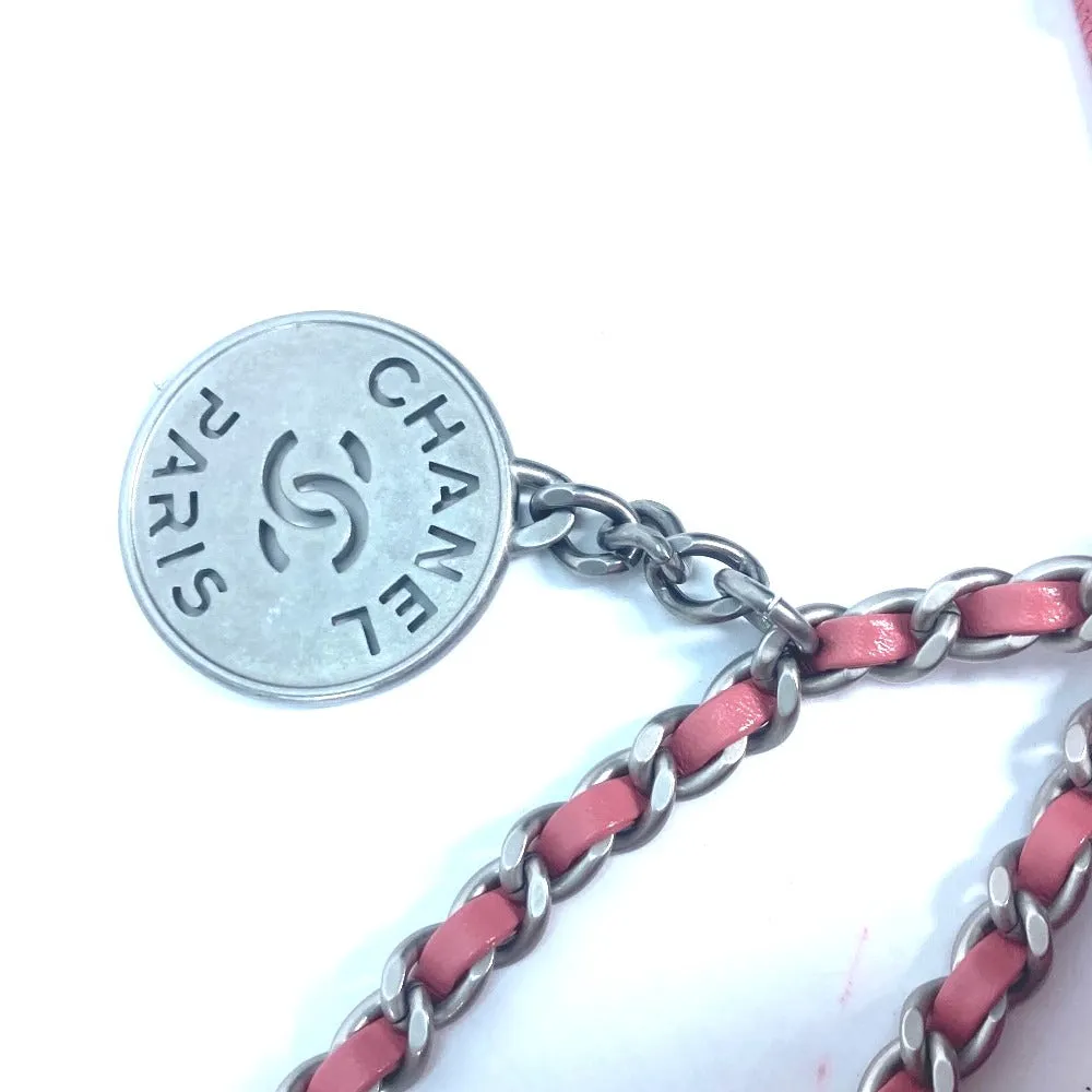 CHANEL Shoulder Bag AS3980 Calfskin pink Chain chanel 22 Women Used