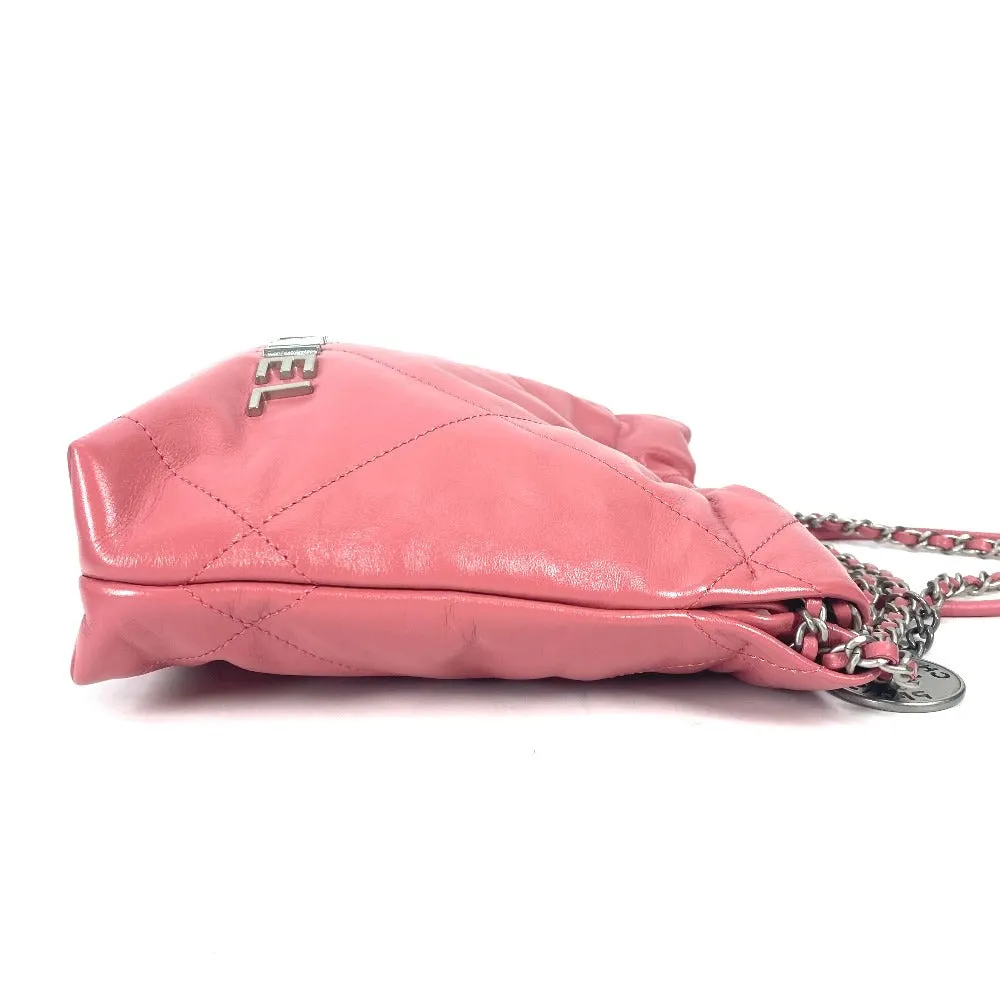 CHANEL Shoulder Bag AS3980 Calfskin pink Chain chanel 22 Women Used