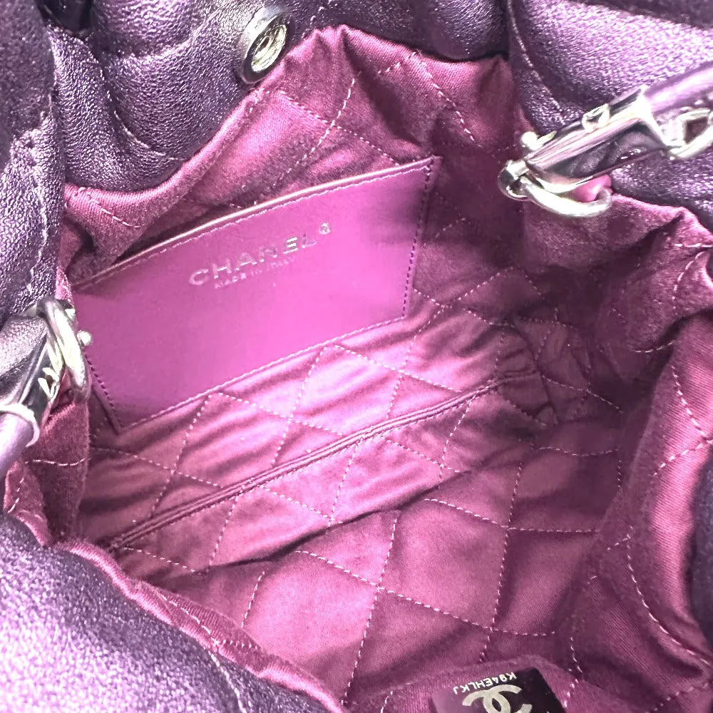 CHANEL Shoulder Bag AS3980 leather purple CHANEL22 Glitter All Purple