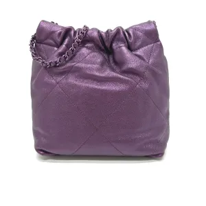 CHANEL Shoulder Bag AS3980 leather purple CHANEL22 Glitter All Purple