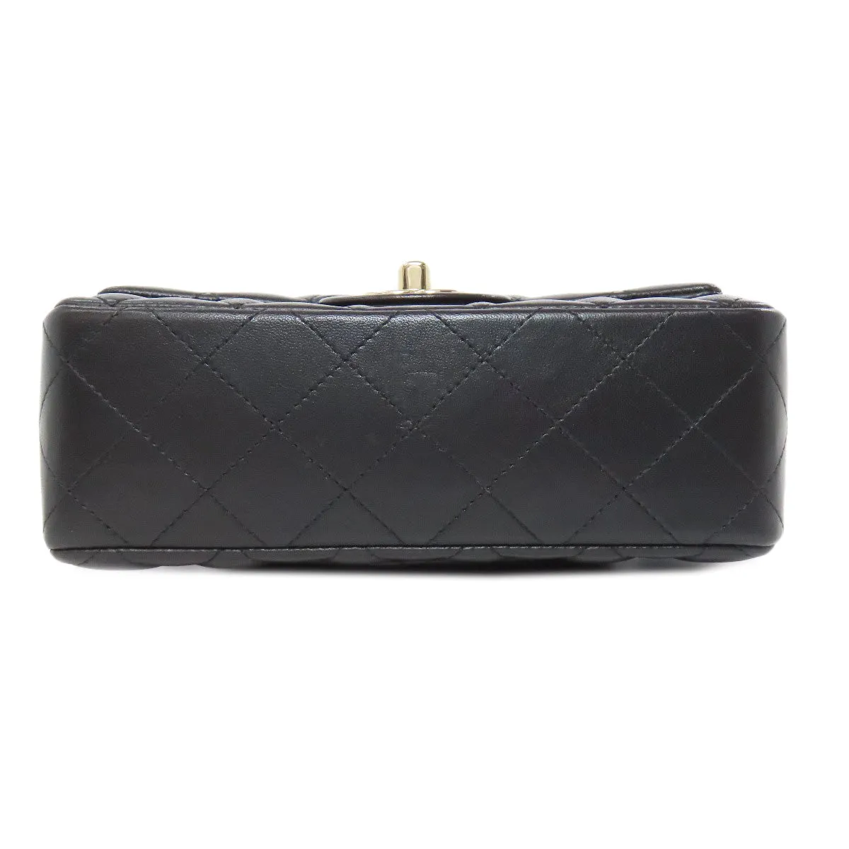 CHANEL Shoulder Bag lambskin black Matelasse Gold Metal Women Used