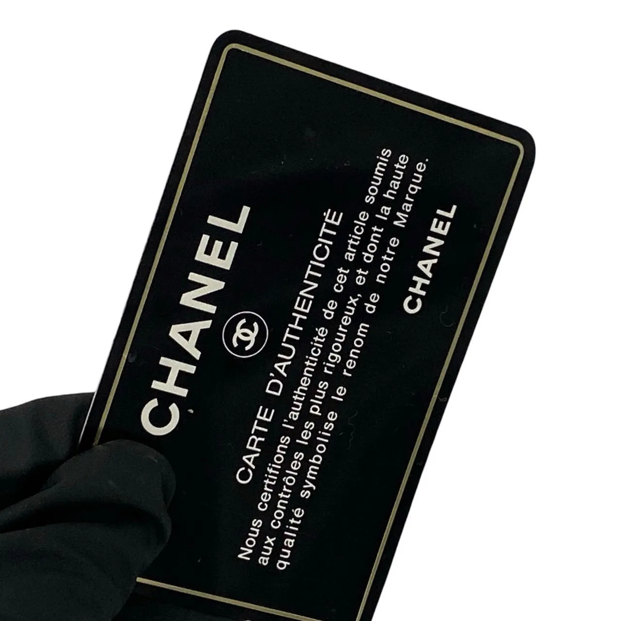 CHANEL Shoulder Bag lambskin black Matrasse