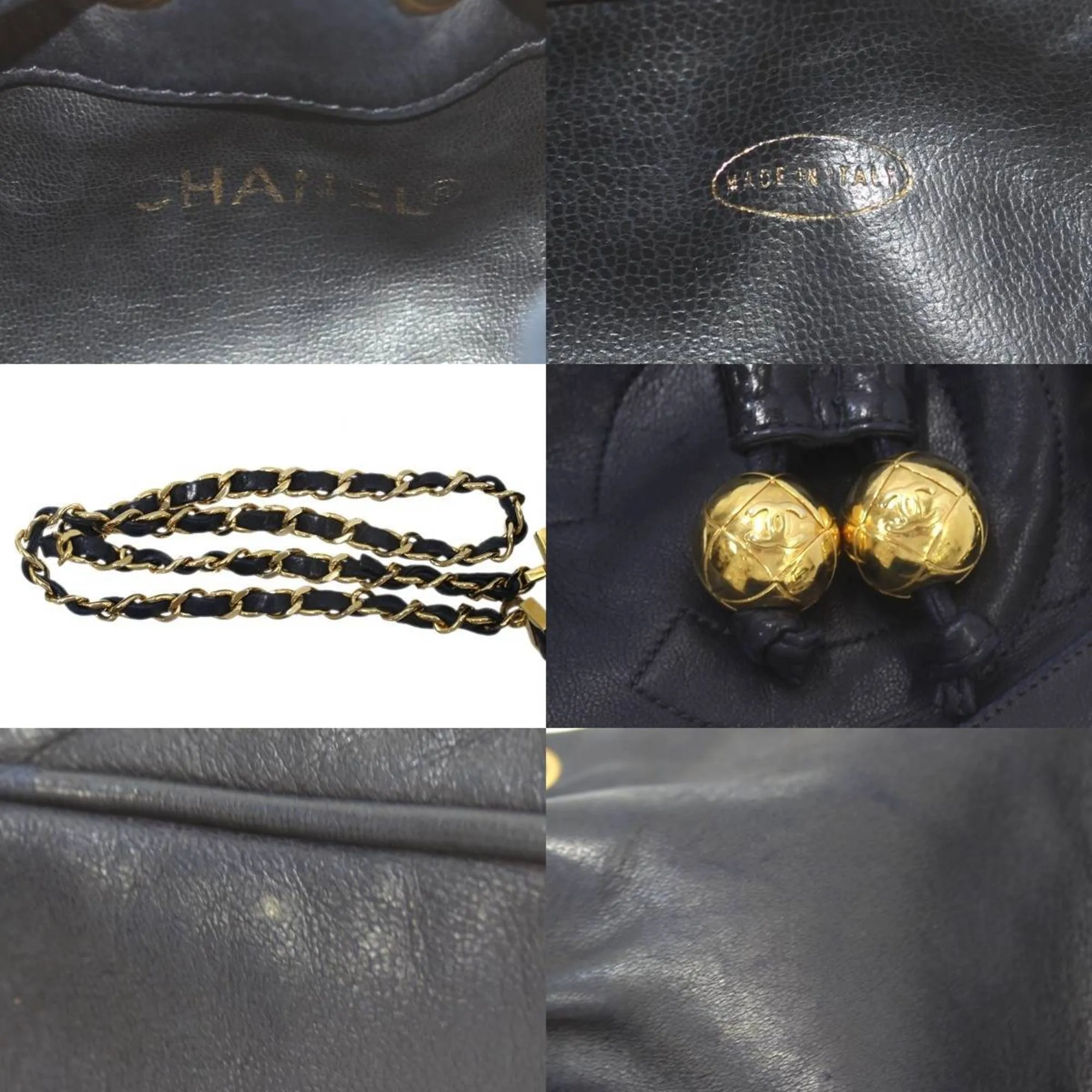 CHANEL Shoulder Bag Navy