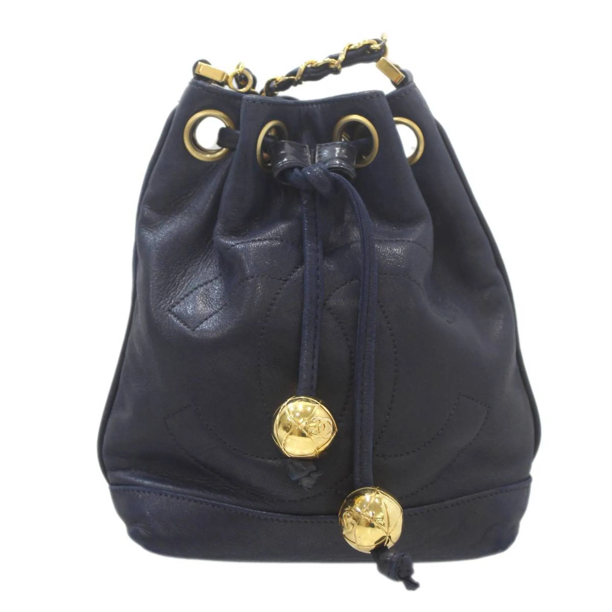 CHANEL Shoulder Bag Navy