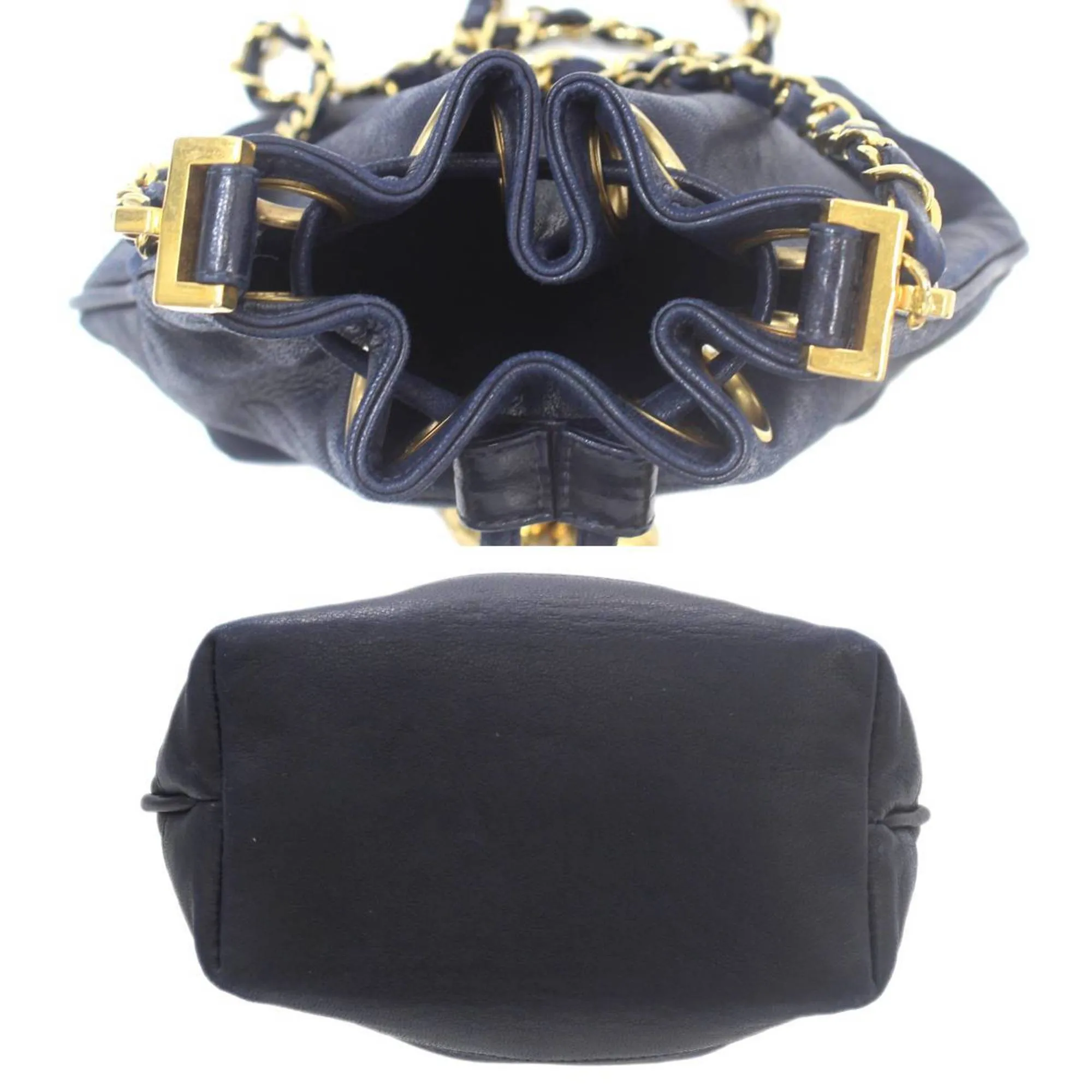 CHANEL Shoulder Bag Navy