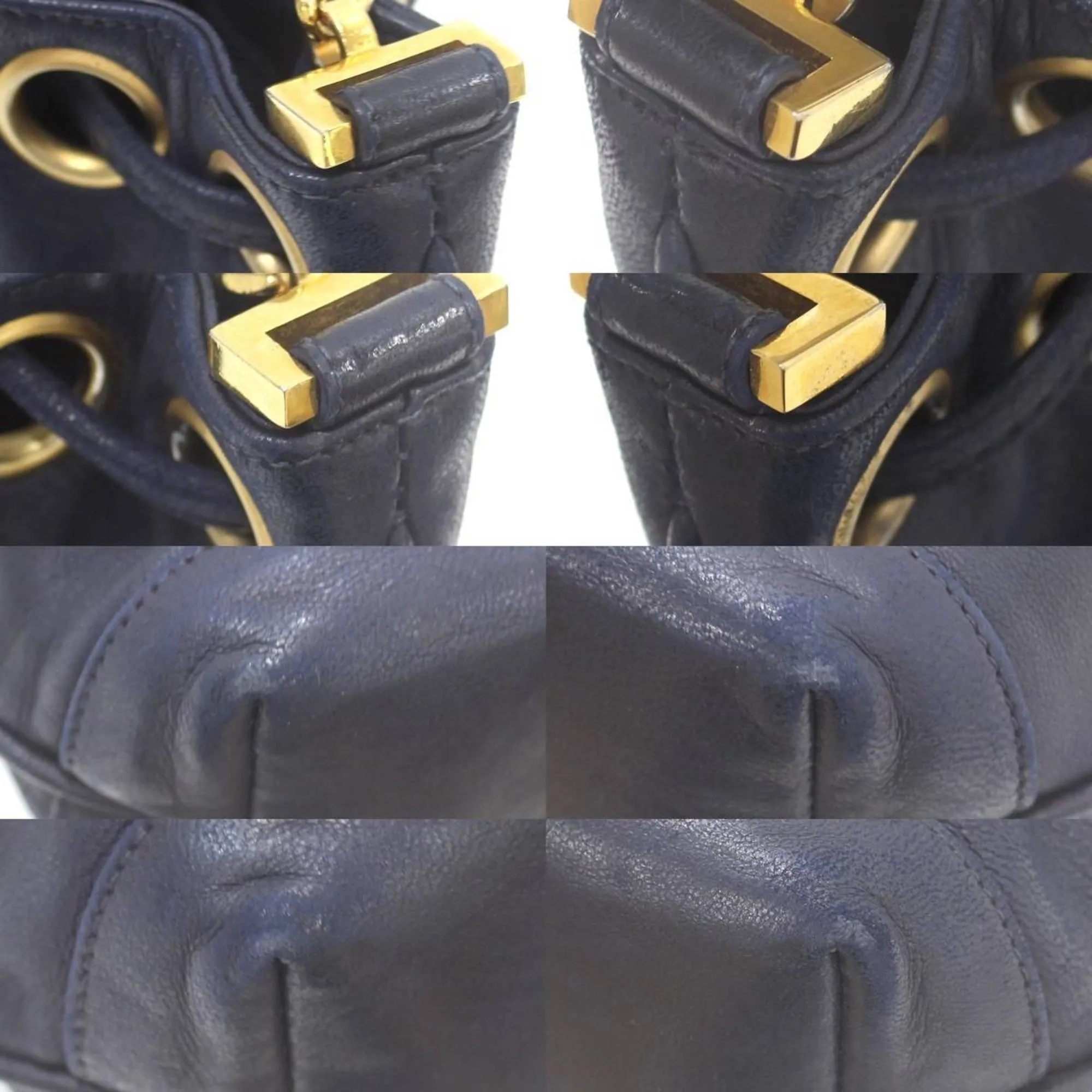 CHANEL Shoulder Bag Navy