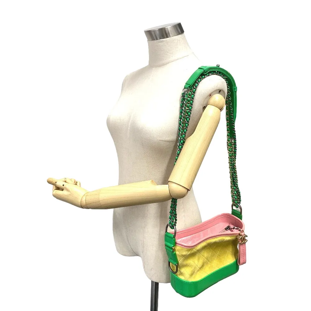 CHANEL Shoulder Bag Suede, Leather yellow COCO Mark Gabriel de Chanel