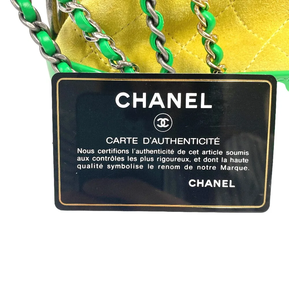 CHANEL Shoulder Bag Suede, Leather yellow COCO Mark Gabriel de Chanel