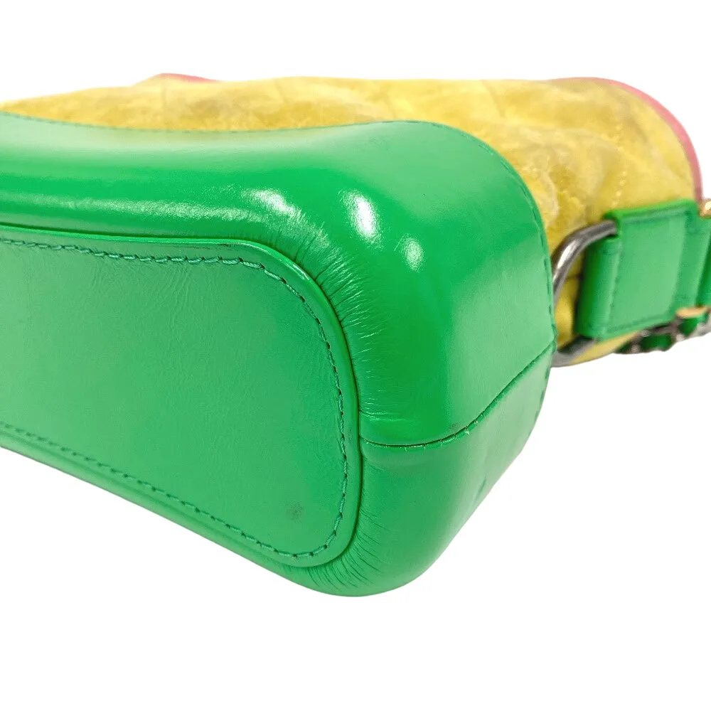 CHANEL Shoulder Bag Suede, Leather yellow COCO Mark Gabriel de Chanel
