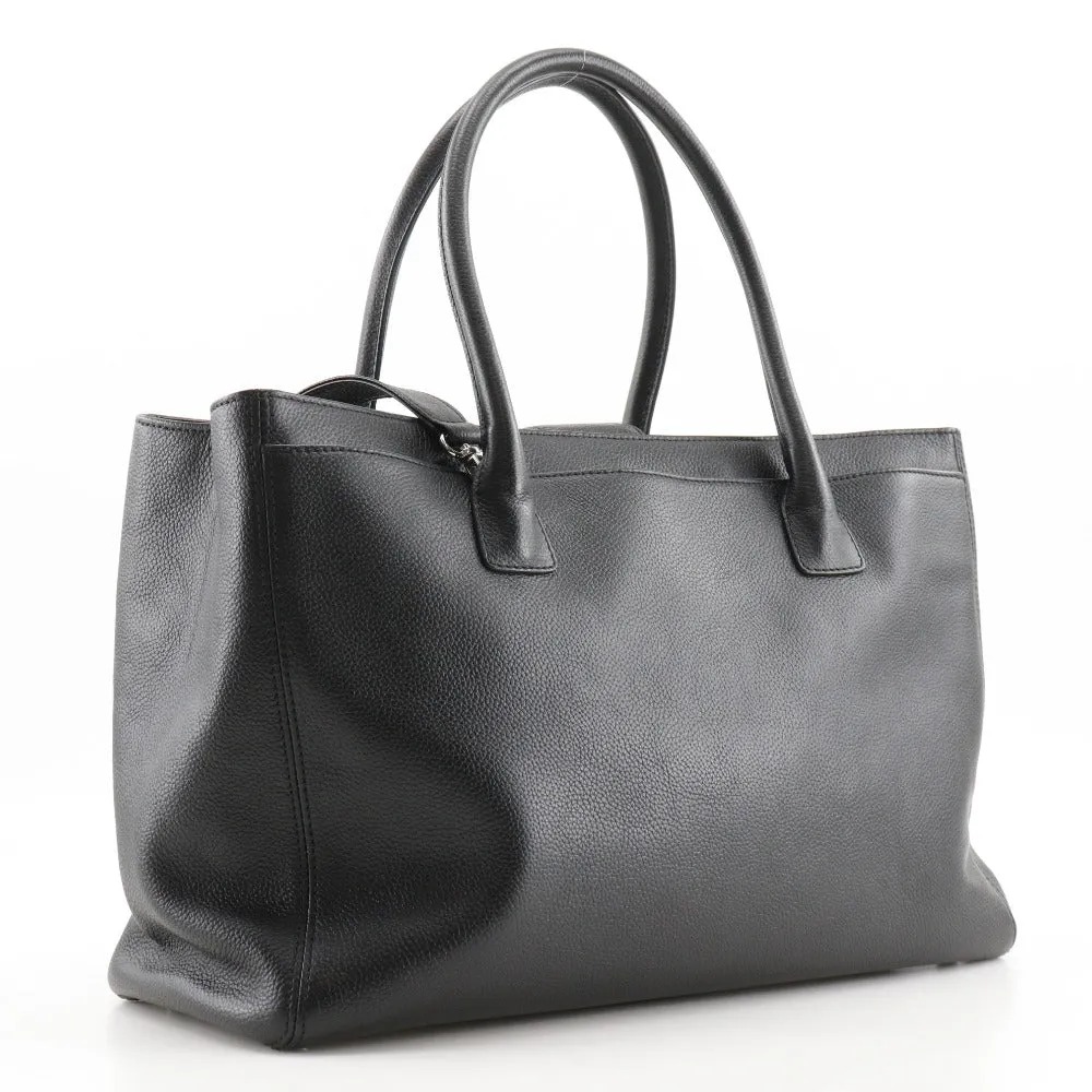 CHANEL Tote Bag A15206 Caviar skin black 2WAYShoulder Executive tote Women Used