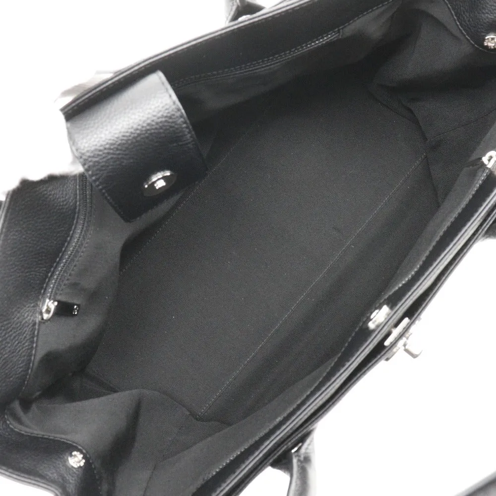 CHANEL Tote Bag A15206 Caviar skin black 2WAYShoulder Executive tote Women Used