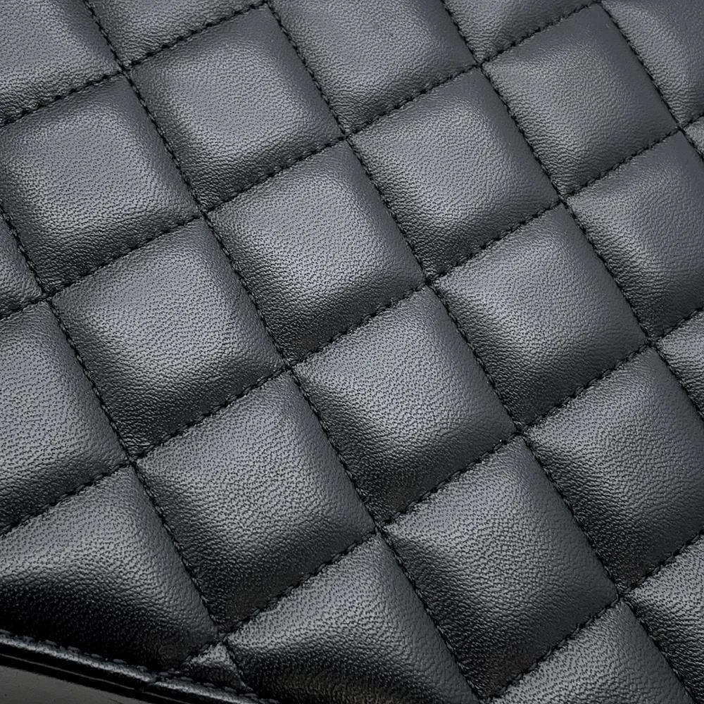 CHANEL Vanity Top Handle ChainShoulder Bag Black AS3319 Lambskin