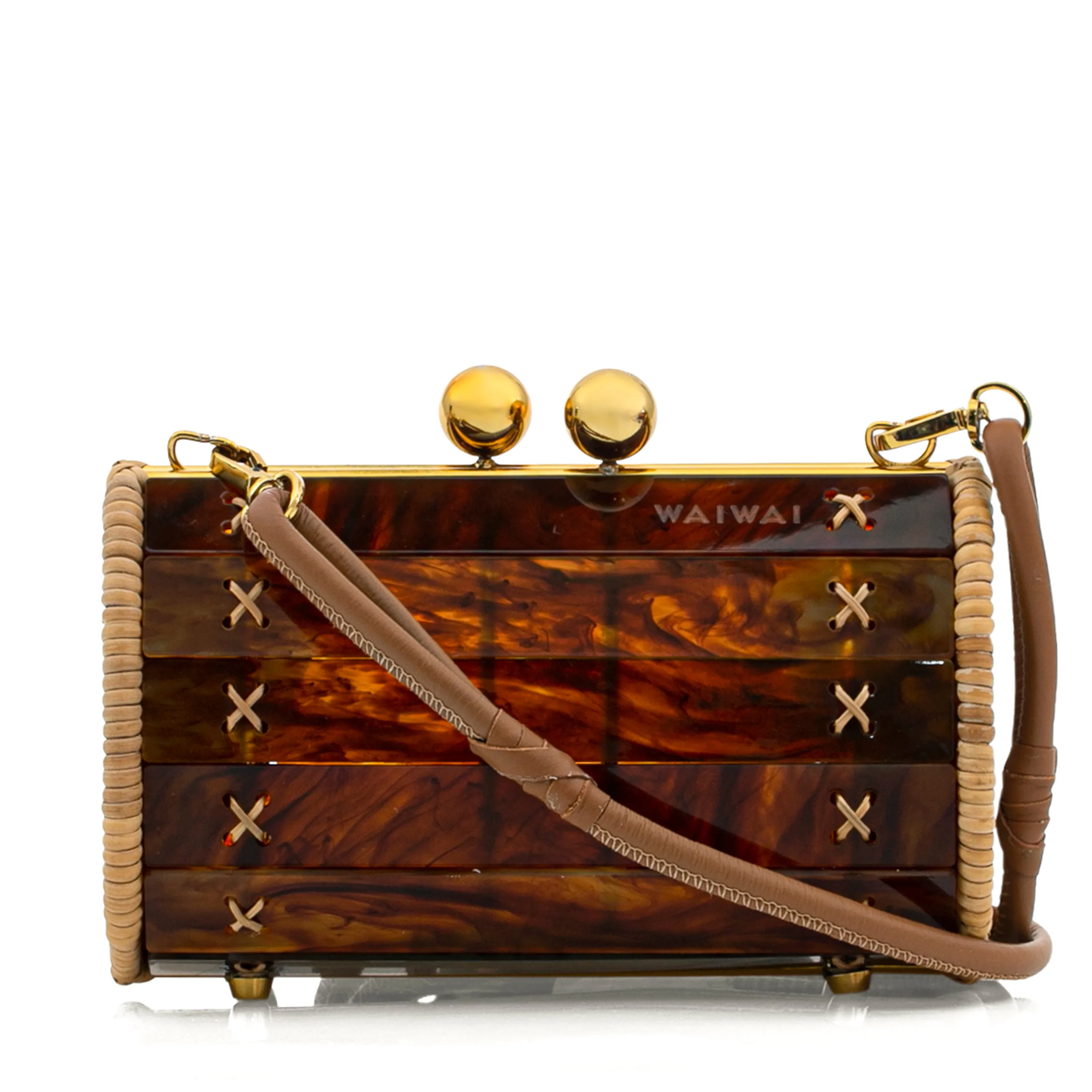 Clutch Petit Baoba  Gold Turtle