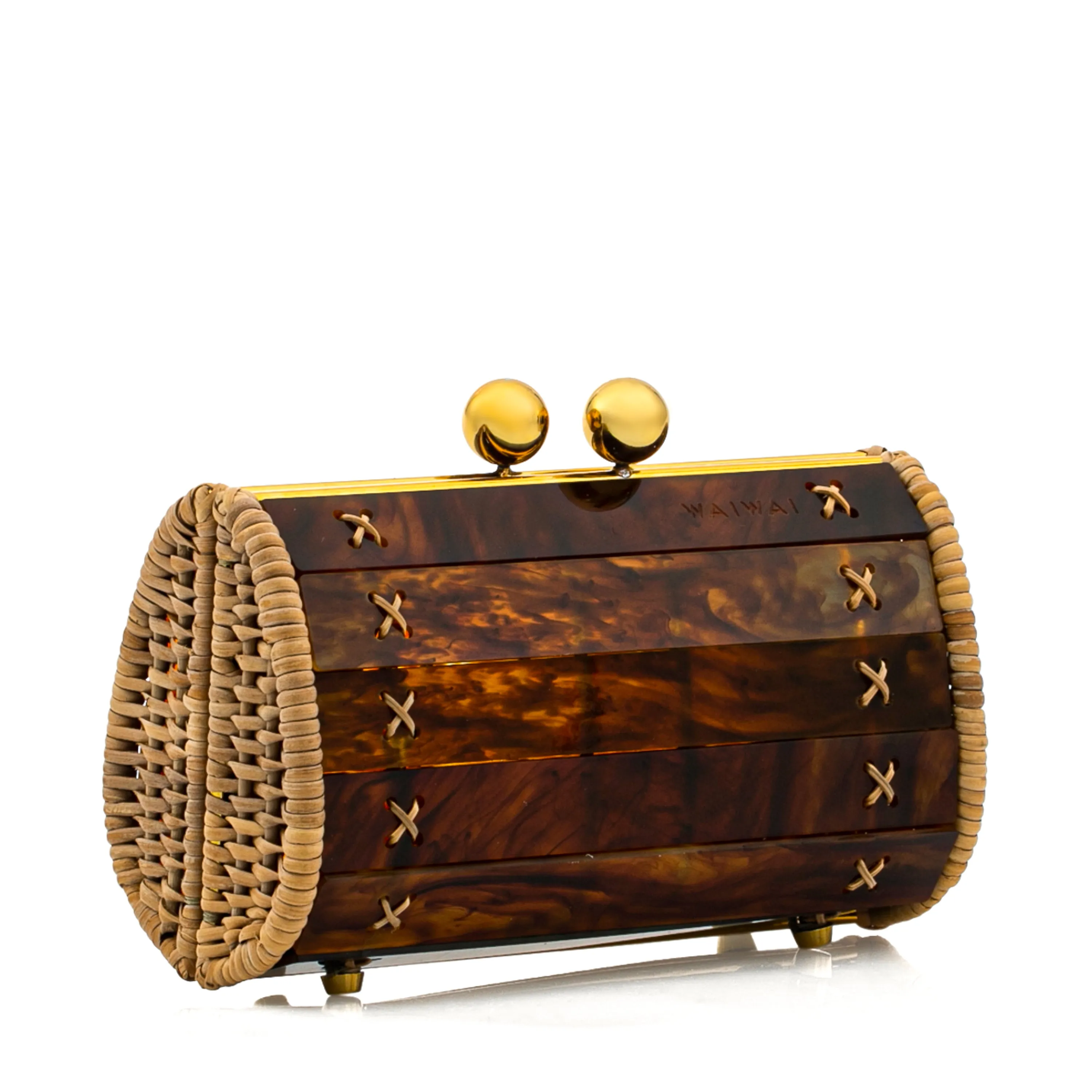 Clutch Petit Baoba  Gold Turtle