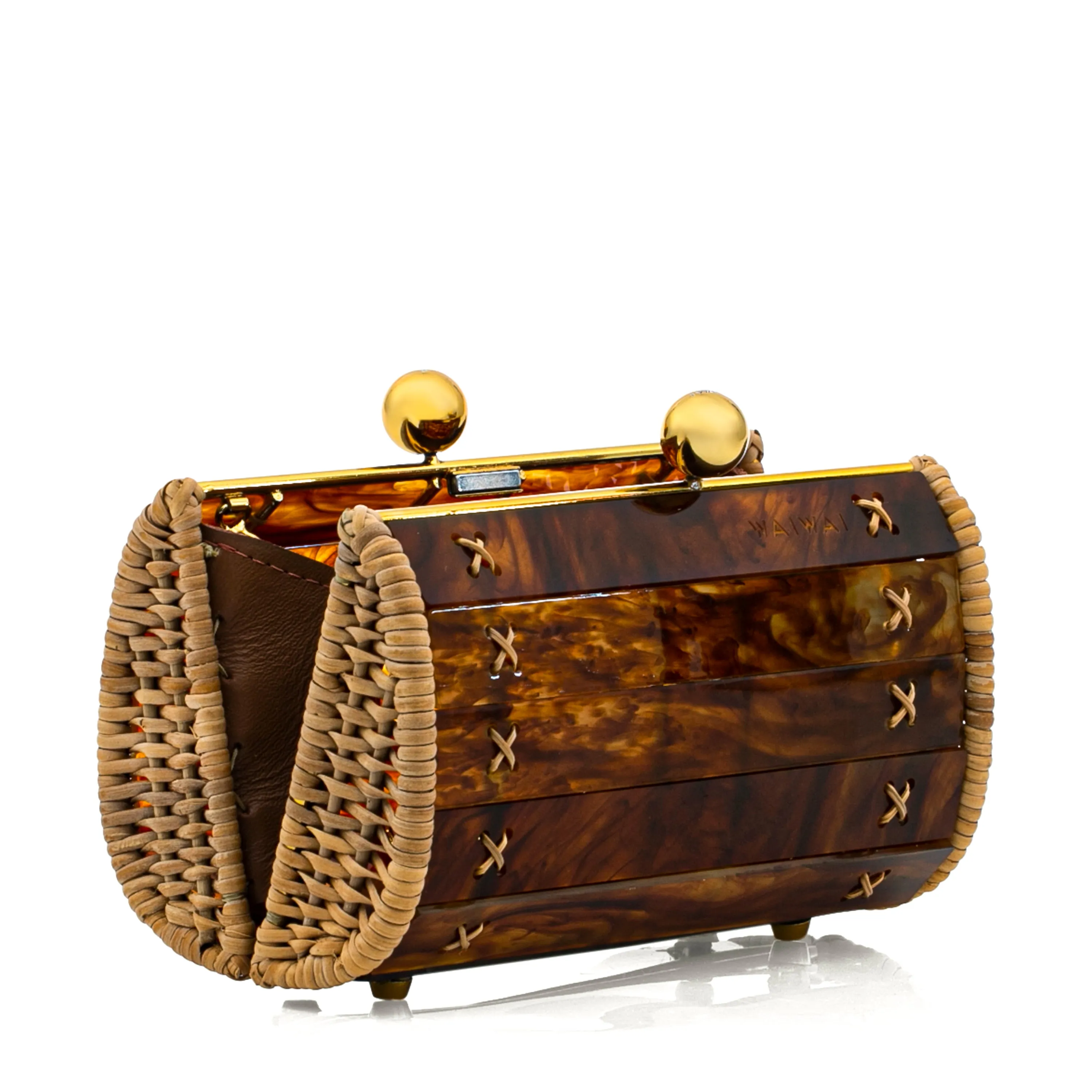Clutch Petit Baoba  Gold Turtle