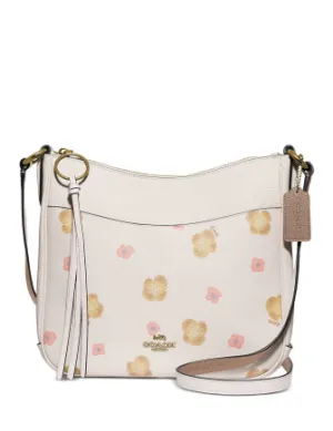 Coach Chaise Pansy Print Leather Crossbody