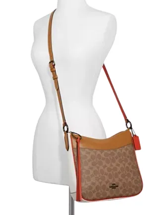 Coach Coated Canvas Signature Colorblock Chaise Crossbody