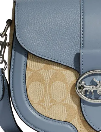 Coach Georgie Saddle Bag In Signature Canvas