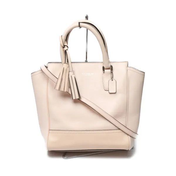 COACH Handbag leather pink Shoulder Bag Diagonal 2WAY Women Used