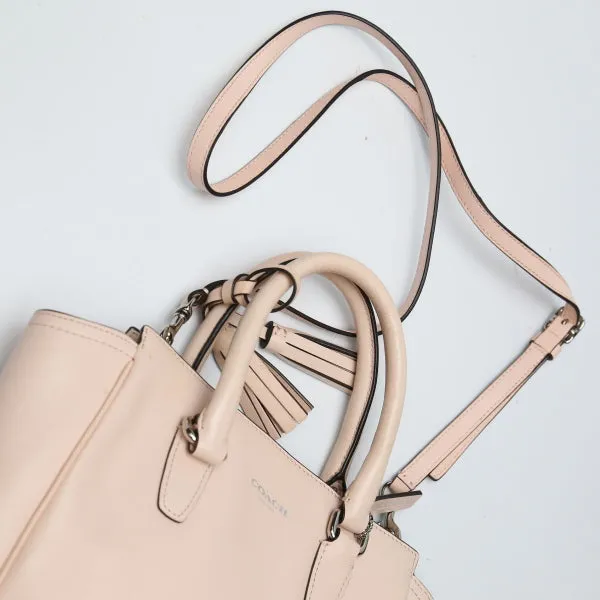 COACH Handbag leather pink Shoulder Bag Diagonal 2WAY Women Used