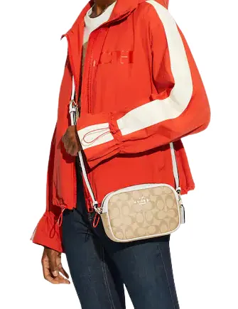 Coach Mini Jamie Camera Bag In Signature Canvas