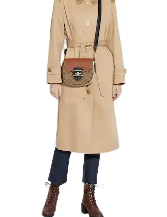 Coach Morgan Saddle Bag In Colorblock Signature Canvas
