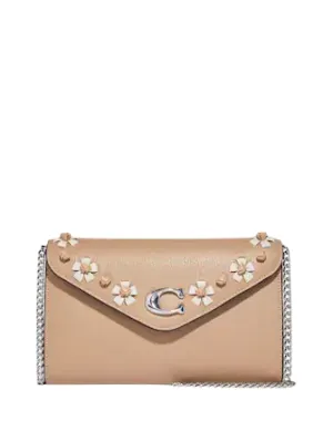 Coach Tammie Clutch Crossbody With Floral Whipstitch