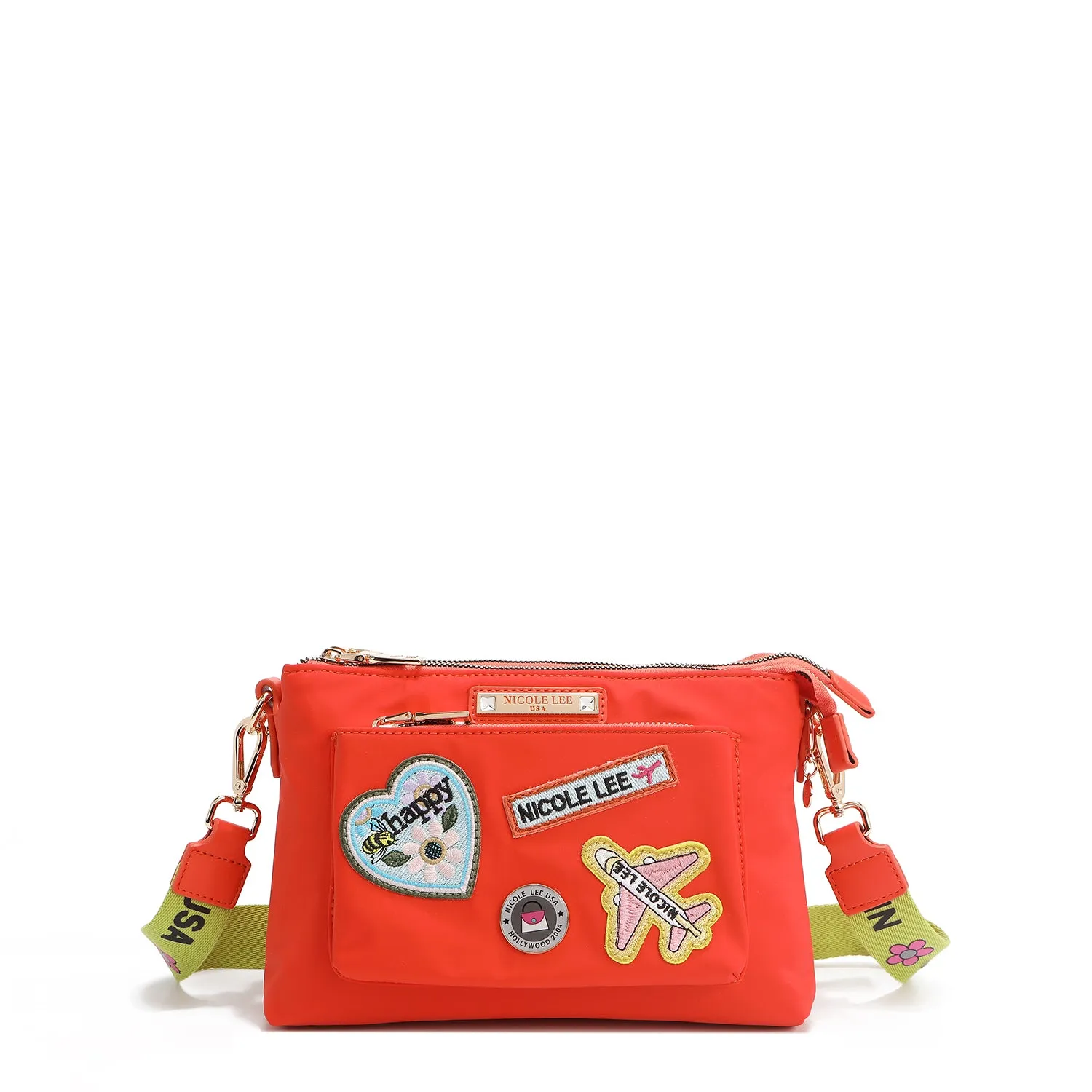 COLOR PATCH ACCORDION CROSSBODY
