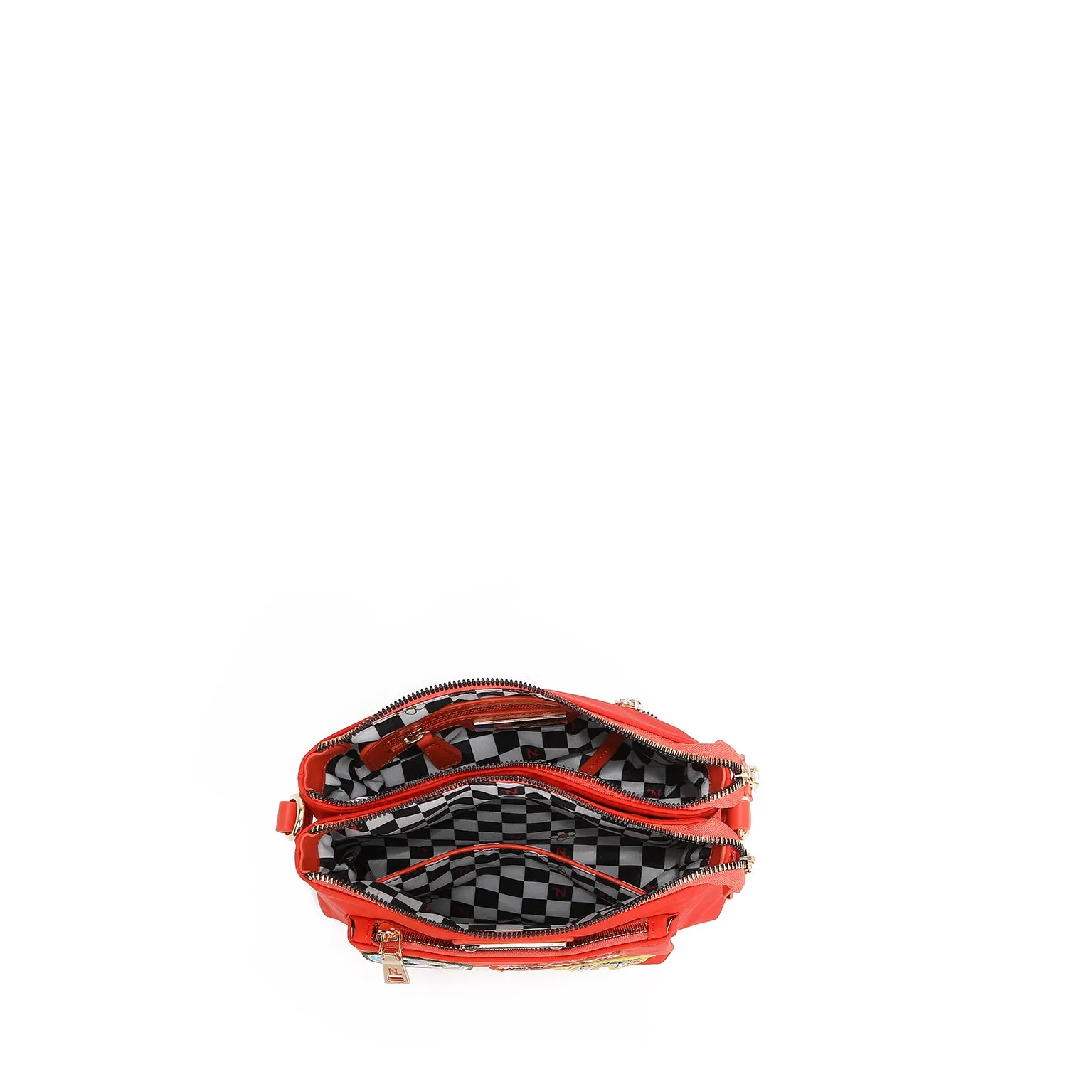 COLOR PATCH ACCORDION CROSSBODY