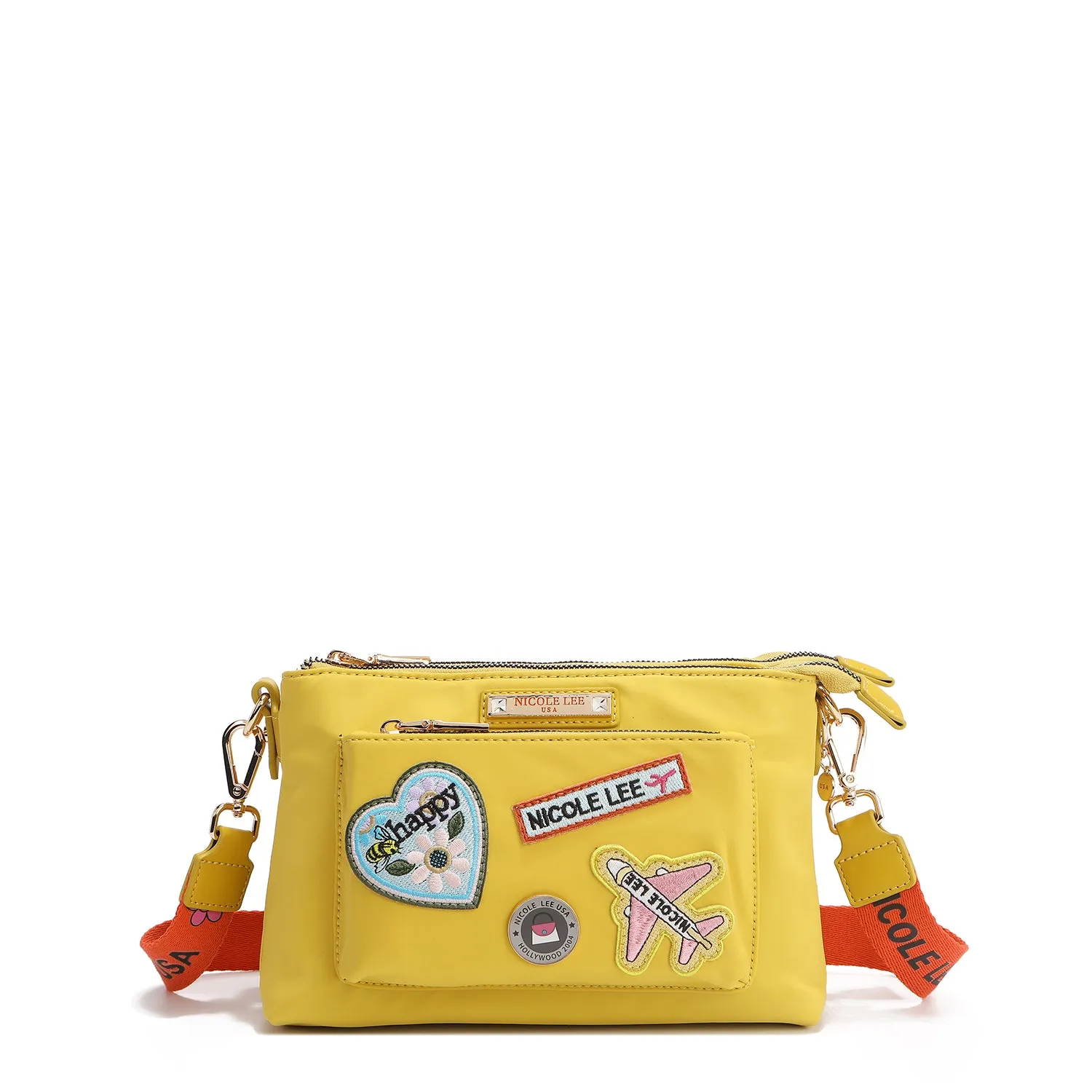COLOR PATCH ACCORDION CROSSBODY