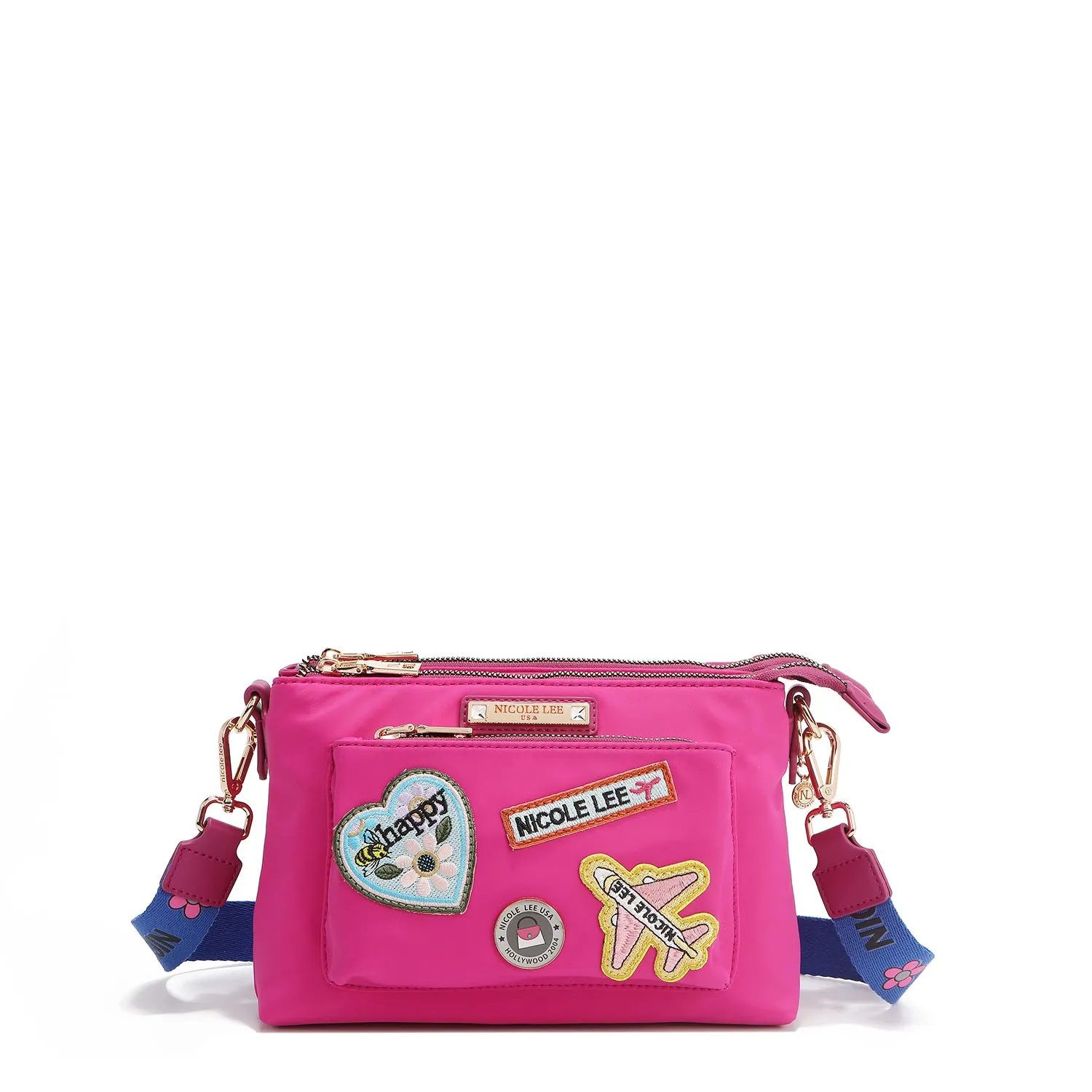 COLOR PATCH ACCORDION CROSSBODY