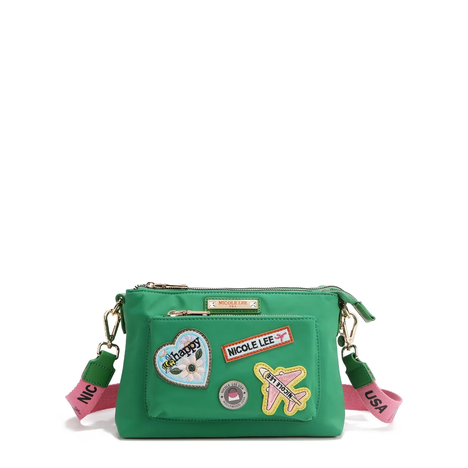 COLOR PATCH ACCORDION CROSSBODY