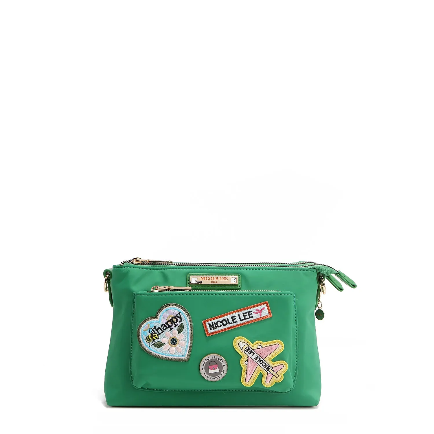 COLOR PATCH ACCORDION CROSSBODY