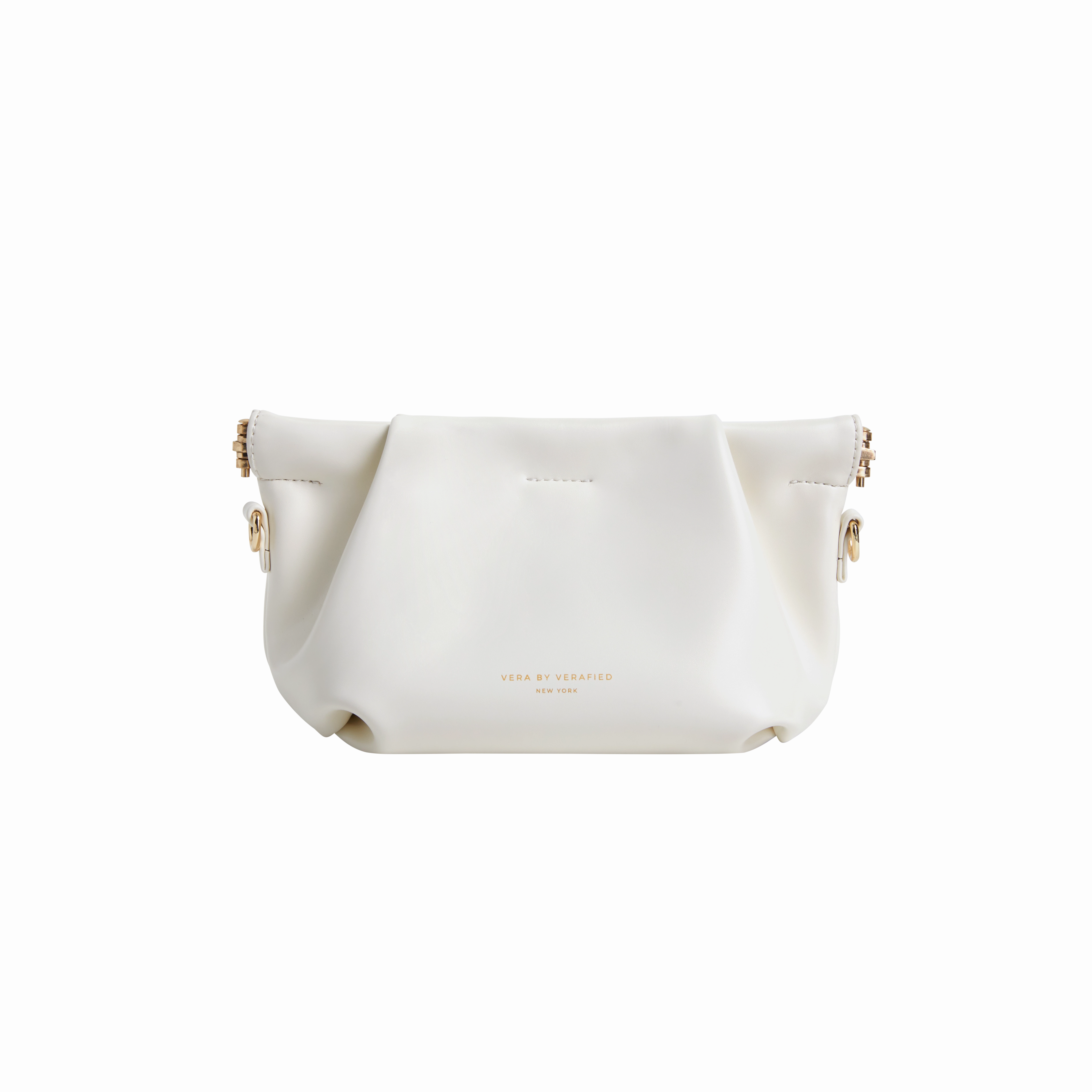 Cream Croissant Shoulder Handbag