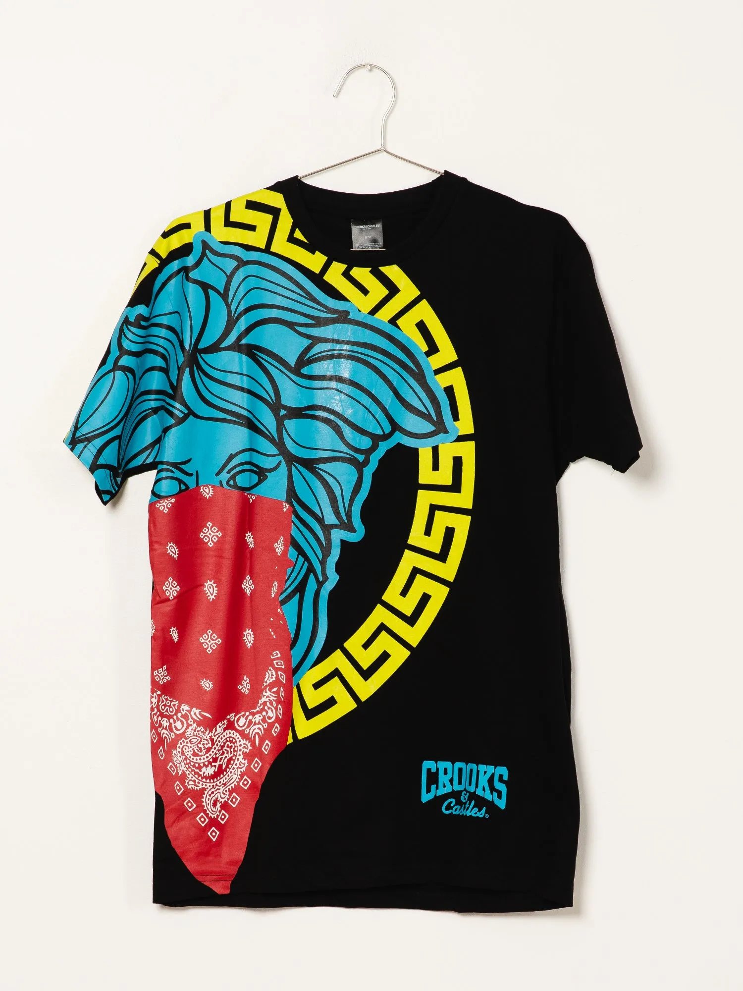 CROOKS & CASTLES GRECCO BANDITO PVER SIZED SHORT SLEEVE TEE - CLEARANCE