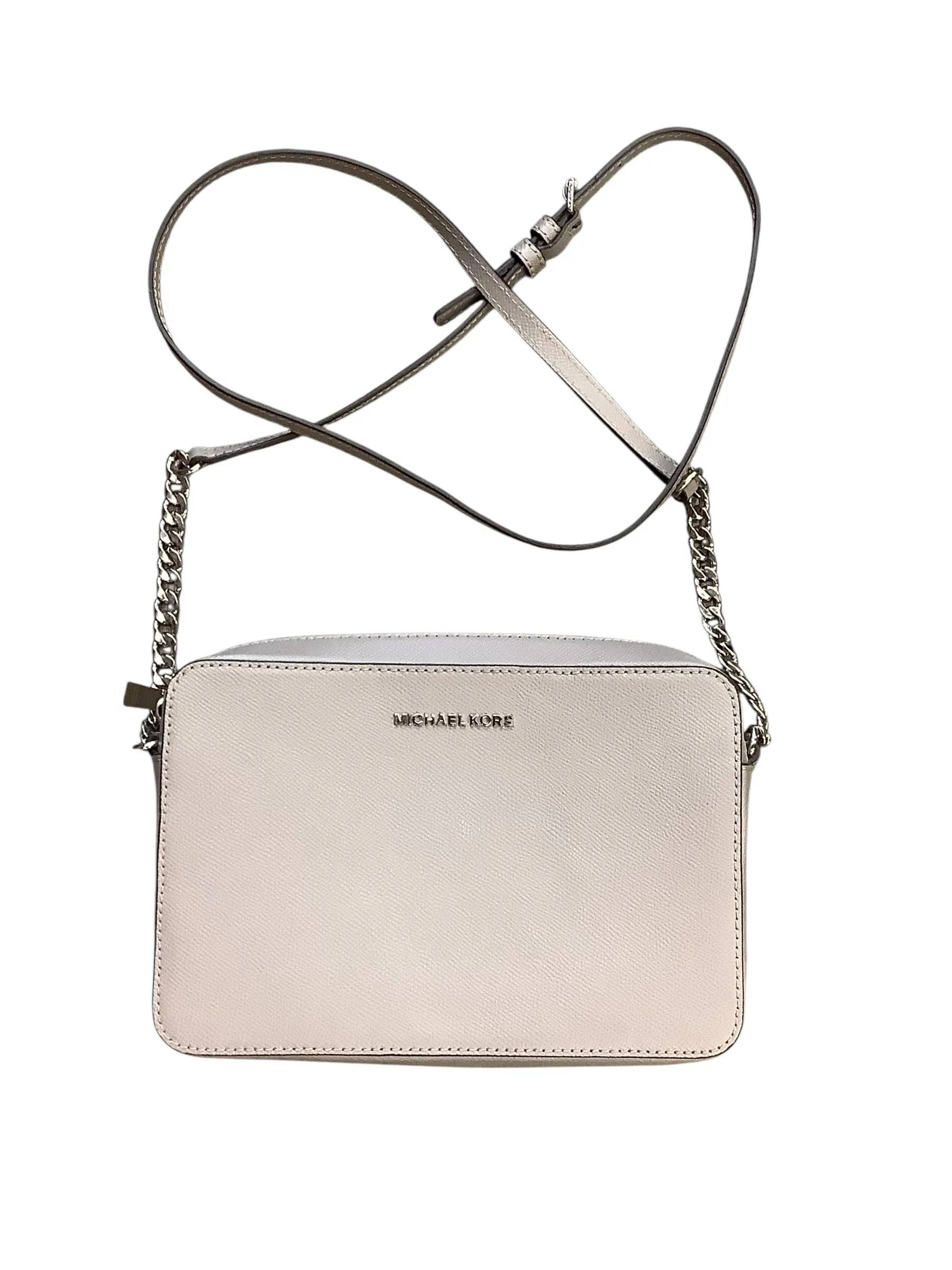 Crossbody Designer By Michael Kors In Grey, Size:Medium