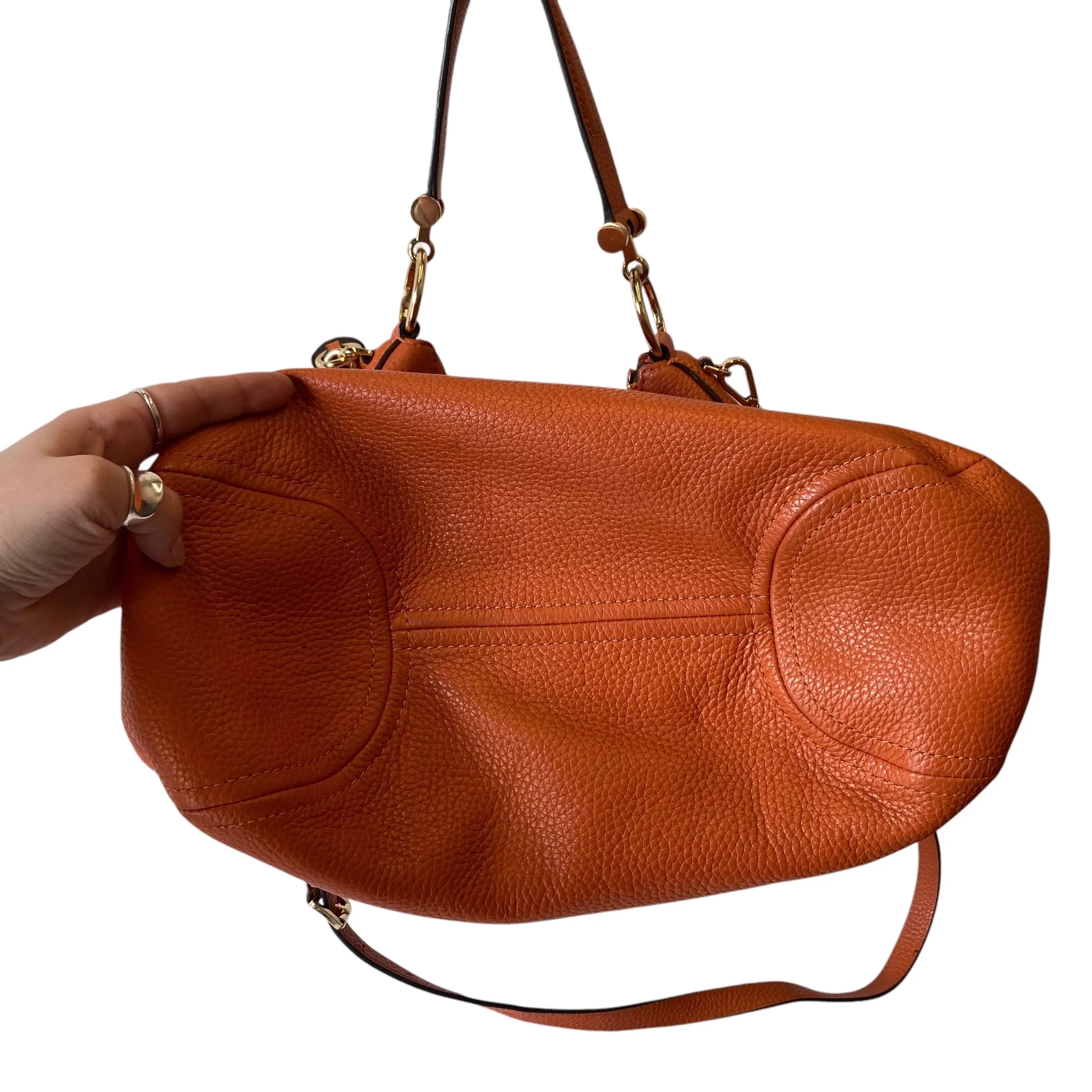 Crossbody Designer By Michael Kors In Orange, Size:Large